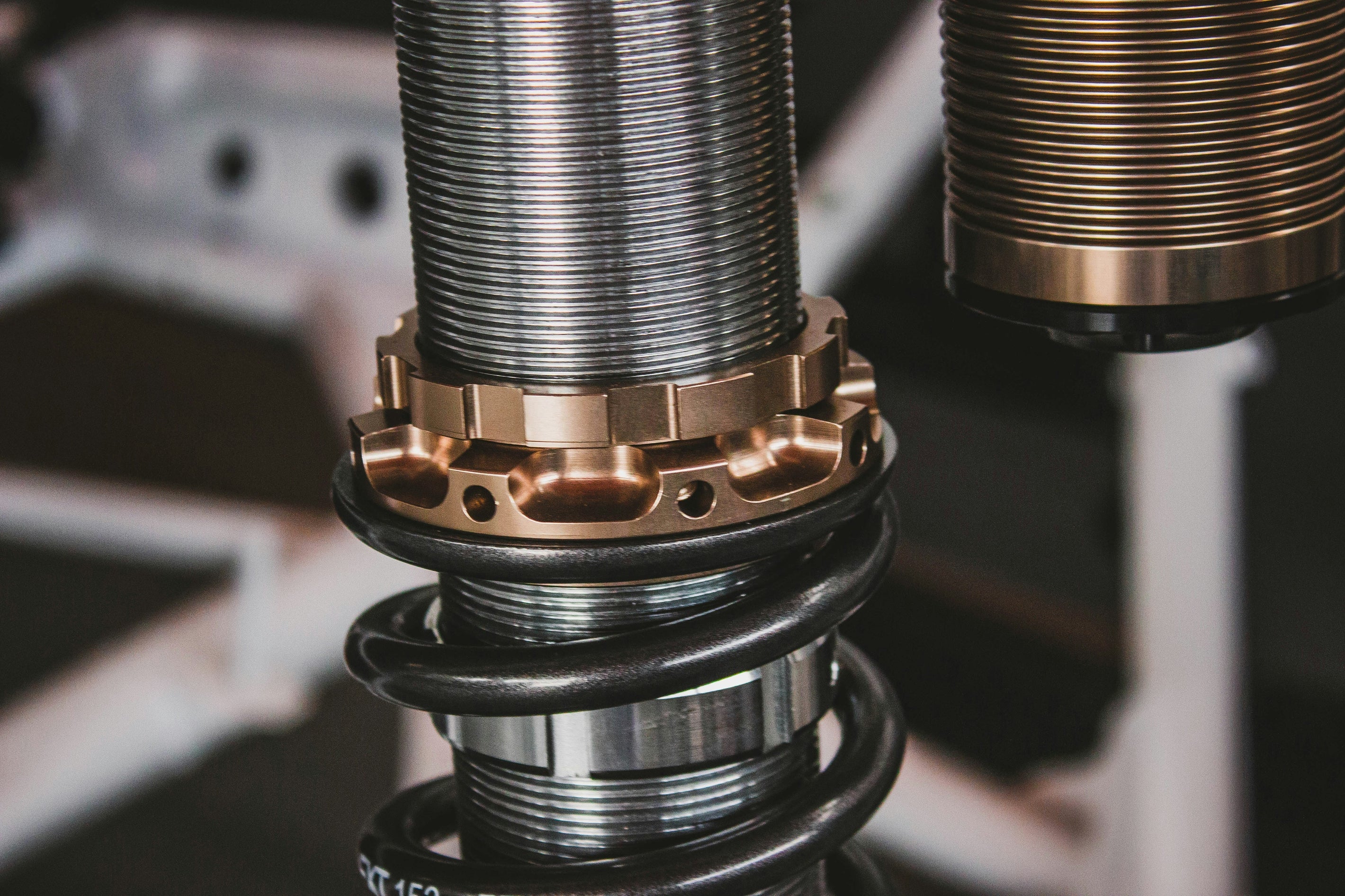 Adjustable Honda Civic coilovers with performance shock absorbers and lowering springs