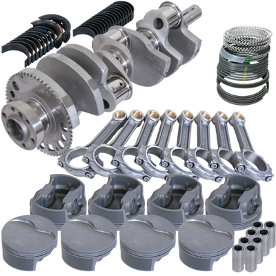 Eagle Chevy LS3 4in 4140 Crank 6.125in 4340 Rods -5.8cc Flat Piston Pro Street Rotating Assembly