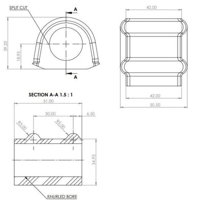 Superpro Toyota Land Cruiser 300 Series (N/A North America) - 21mm LC300 Rear Sway Bar Bush Kit