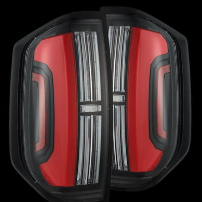 AlphaRex 14-21 Toyota Tundra Nova-Series LED Tail Lights - Black Red