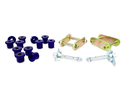 SuperPro 97-07 Toyota Land Cruiser Greaseable Leaf Spring and Shackle Bushing Kit- (Rear)