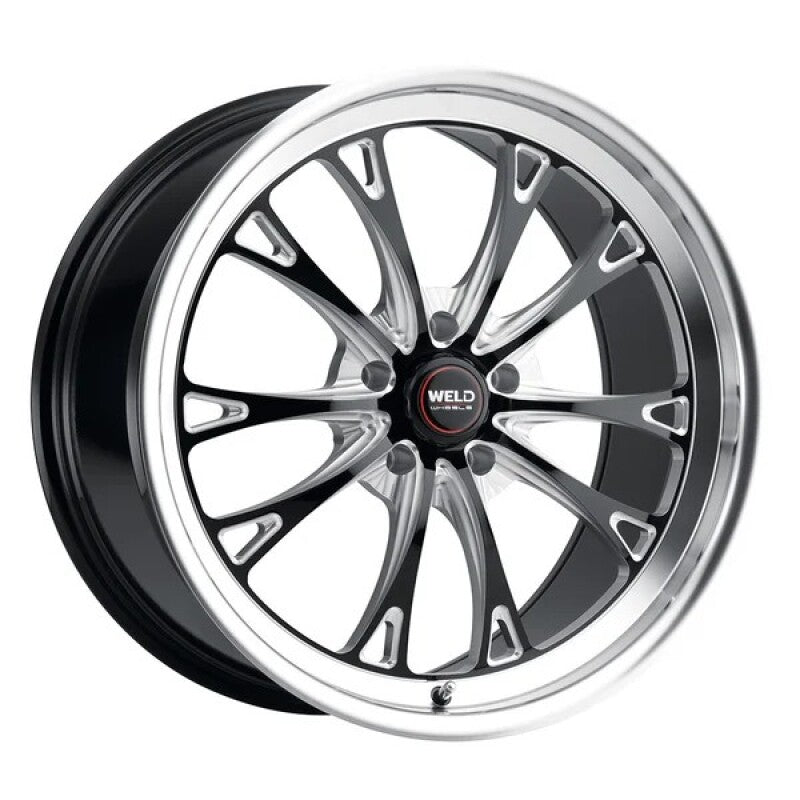 Weld S157 18X5 Belmont Drag 5X120.65 ET-10 BS2.60 Gloss Black MIL Dia 78.1