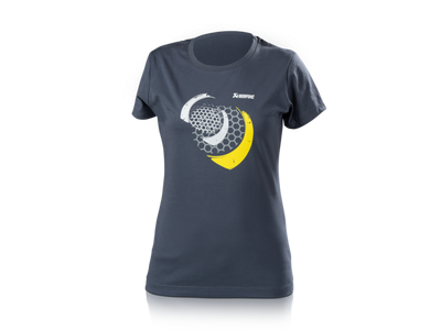 Akrapovic Lifestyle T-shirt Mesh Womens Blue-Grey - Small