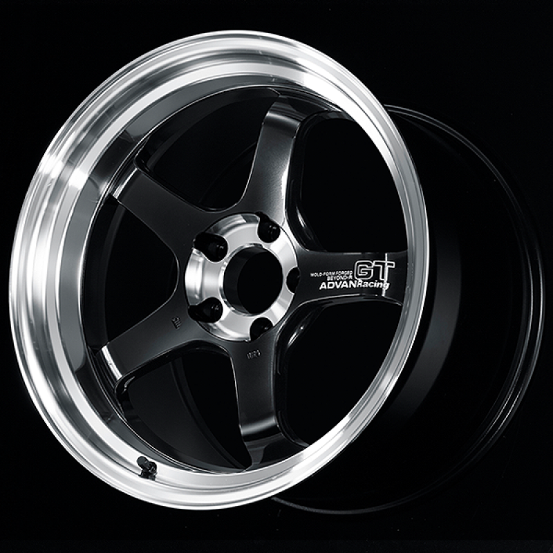 Advan GT Beyond-R 18X10.5 / +15 Off / 5x114.3 BC / 73mm Bore / Diamond Cut and Dark Platinum Black