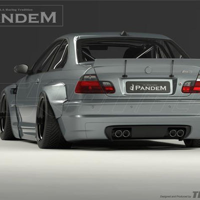 GReddy 99-06 BMW E46 Coupe Pandem Wide Body Rear Fenders (SPECIAL ORDER)