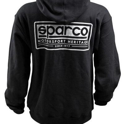 Sparco Sweatshirt Hooded Heritage Blk Lr
