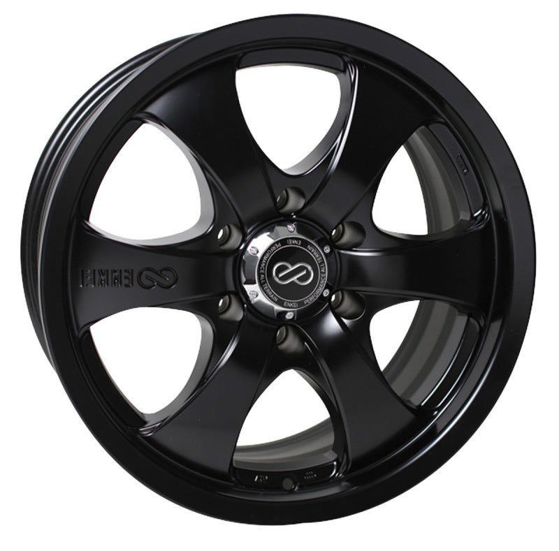 Enkei M6 Universal Truck & SUV 18x8.5 35mm Offset 6x139.7 Bolt Pattern 78mm Bore Black Wheel