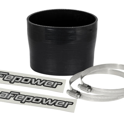 aFe Magnum FORCE (3-3/4in ID to 3-1/2in ID x 3in L) Straight Reducing Coupler - Black
