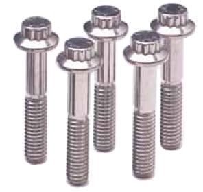 ARP M12 x 1.75 x 25 12pt Black Oxide Bolts (Set of 5)