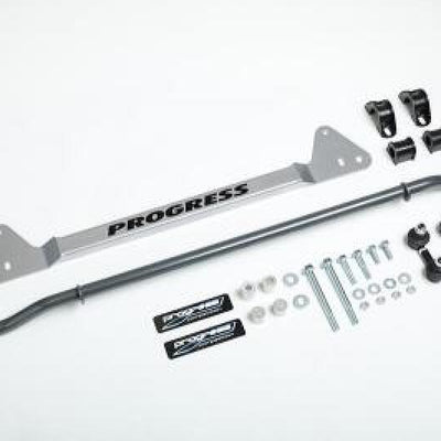 Progress Tech 92-95 Honda Civic / 92-95 Honda Del Sol Tubular Rear Sway Bar (25mm - Adjustable)
