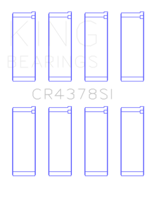 King Engine Bearings Hyundai G4Hc/G4Hg Epsilon/(Size +0.50mm) Connecting Rod Bearing Set