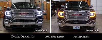 Diode Dynamics GMC Sierra LED Halos Switchback 16-18 Sierra 1500