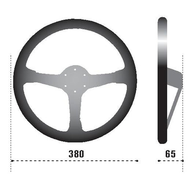 Sparco Steering Wheel 368 Suede Black