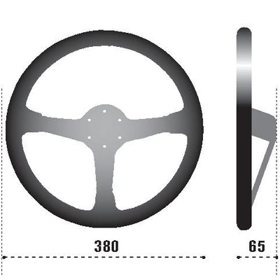 Sparco Steering Wheel 368 Suede Black