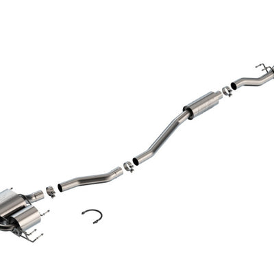Borla 2024 Acura Integra Type S ATAK Cat Back Exhaust - Carbon Fiber & Black Anodized