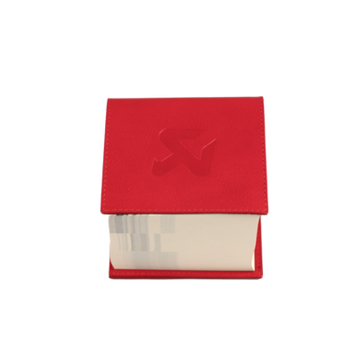 Akrapovic Leather Memo Notepad - Red