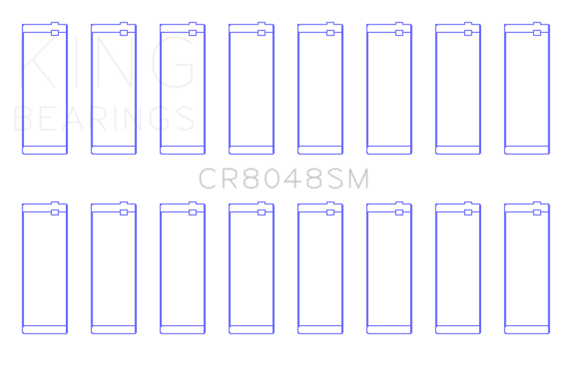 King Chrysler V8 / 5.7L / 6.1L / 6.4L Hemi Standard Rod Bearing Set (O/S Housing +.002in)