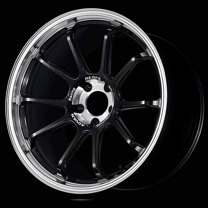 Advan RZ-DF2 19x10.5 / +32 Offset / 5x120 / 72.5mm Bore / Diamond Cut and Racing Titanium Black