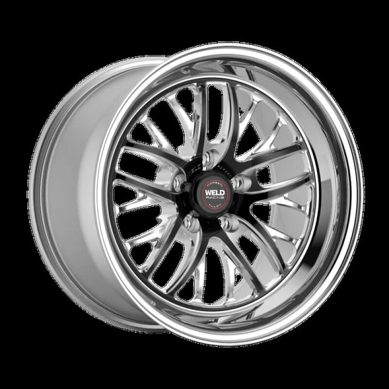 Weld S82 20x7 / 5x115 BP / 4.3in BS Black Wheel (High Pad) - Non-Beadlock