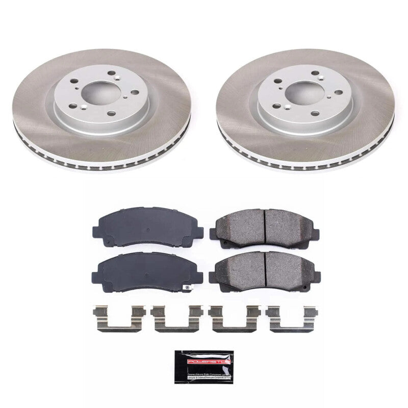 Power Stop 09-14 Acura TL Front Semi-Coated Rotor Kit
