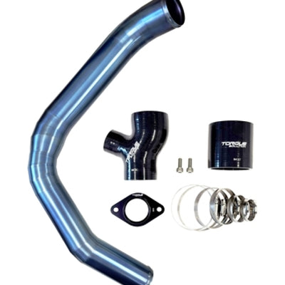 Torque Solution 15-21 Subaru WRX Top Mount Charge Pipe - Titanium Burnt Blue