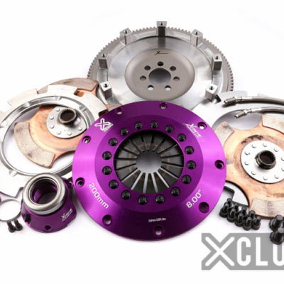 XClutch 07-17 Mitsubishi Lancer EVO X 2.0L 8in Twin Solid Ceramic Clutch Kit