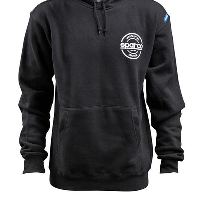 Sparco Sweatshirt Hooded S-Seal Blk Xlrg