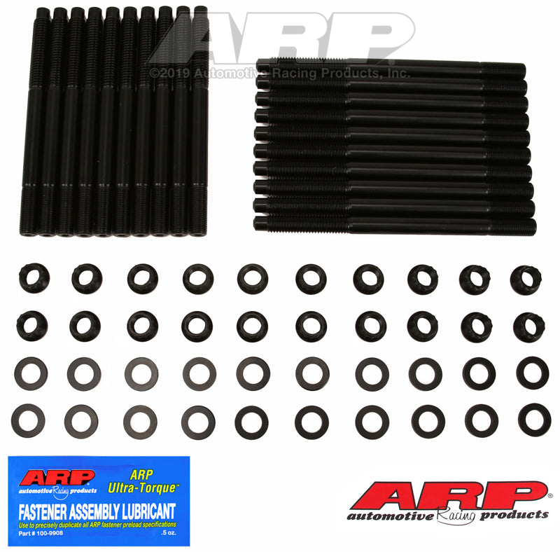 ARP Ford Fontana SVO Block w/Yates Heads 12pt Head Bolt Kit - Black