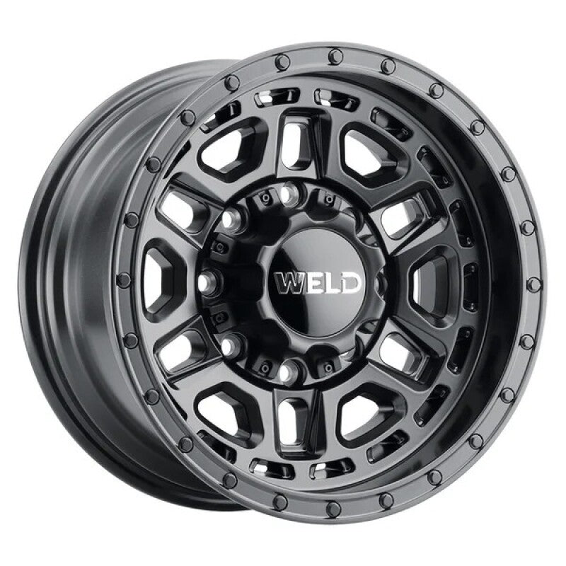 Weld Off-Road Crux 17x9in / 6x135 BP / ET 0 / 106.1mm Bore - Satin Black Wheel