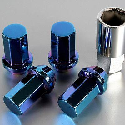 Project Kics 12X1.25 Titanium Blue Caliber Lug Nut