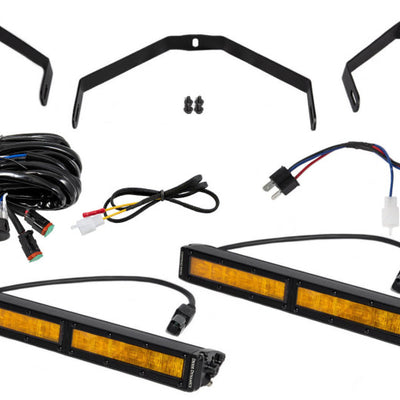 Diode Dynamics 14-21 Toyota Tundra SS12 Driving Light Kit - Amber Wide