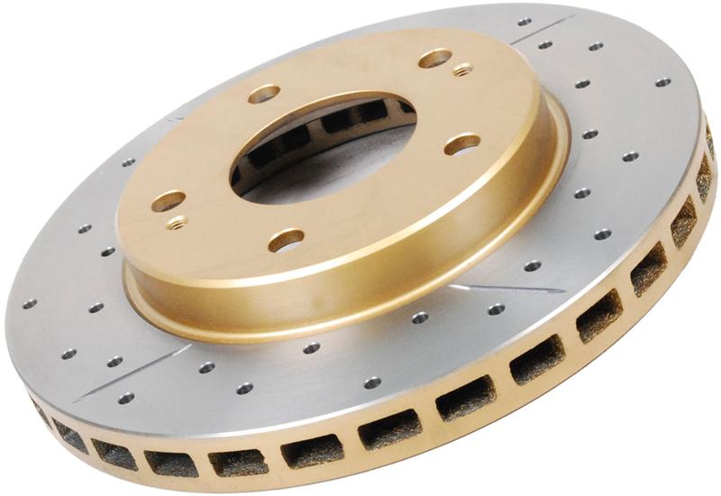 DBA 98-02 Acura CL 4 Cyl Front Street Series Drilled & Slotted Rotor w/Gold Hat