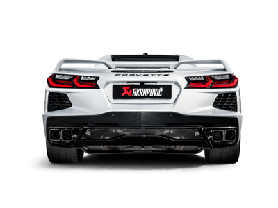 Akrapovic 2020 Chevrolet Corvette Stingray (C8) OPF/GPF Slip-On Line (Titanium) w/ Titanium Tips