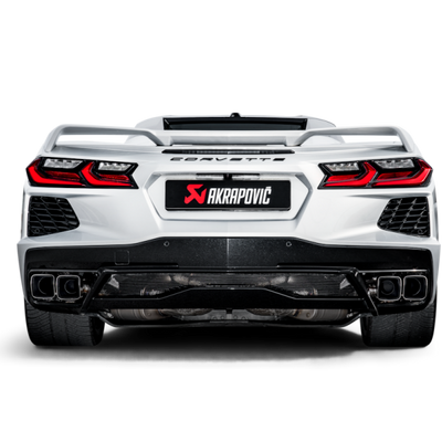 Akrapovic 2020 Chevrolet Corvette Stingray (C8) OPF/GPF Slip-On Line (Titanium) w/ Titanium Tips