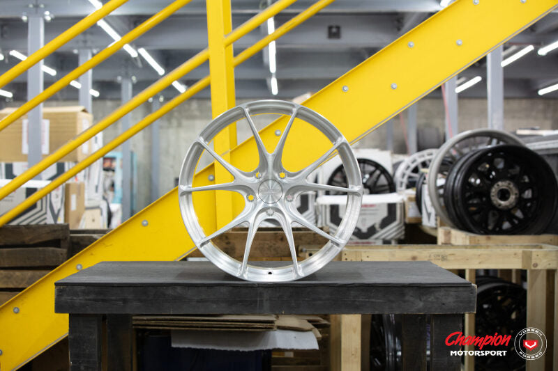 Vossen X Champion RS74 20X9 / ET43 / 5X130 / Brushed Gloss Clear Wheel / 911 Carrera 992 - Front