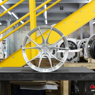 Vossen X Champion RS74 22X10.5 / ET15 / 5X130 / Brushed Gloss Clear Wheel / Macan - Rear