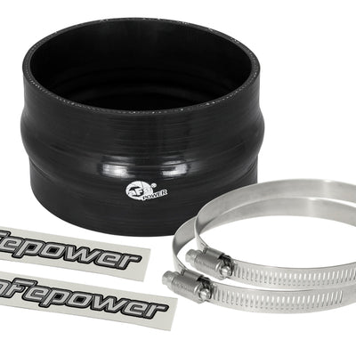 aFe Magnum FORCE 4.75in ID 3in L Straight Reducing Bellow Coupler - Black