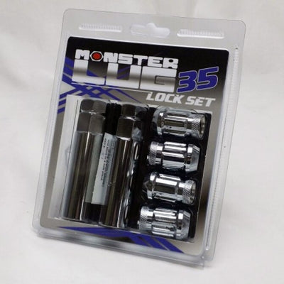Wheel Mate Monster 35 Lock Set - Chrome 1/2in