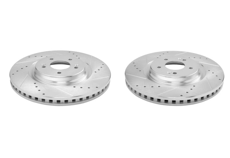 Power Stop 21-25 Hyundai Sonata Front Drilled & Slotted Rotor - Pair