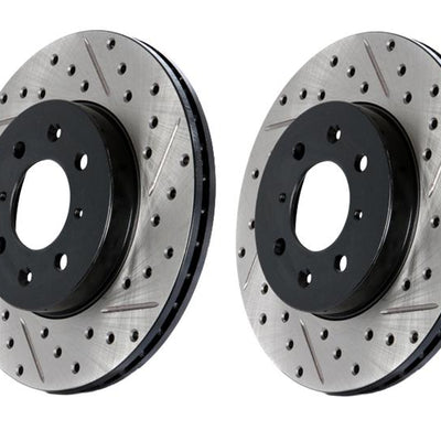 Centric C-TEK 12-15 Mercedes-Benz ML63 AMG High Carbon OE Design Slotted / Drilled 1PC Brake Rotor