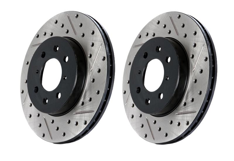 StopTech 97-10 Chevy Corvette Slotted & Drilled Rear Left Rotor