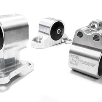 Innovative 92-95 Civic B/D Series Silver Aluminum Mounts 60A Bushings (Auto to Manual Hydro 3 Bolt)