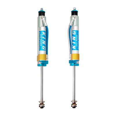 King Shocks 07-18 Jeep Wrangler JK Front 2.5 Dia Piggy Hose Res Shock 6in Lift (Pair)