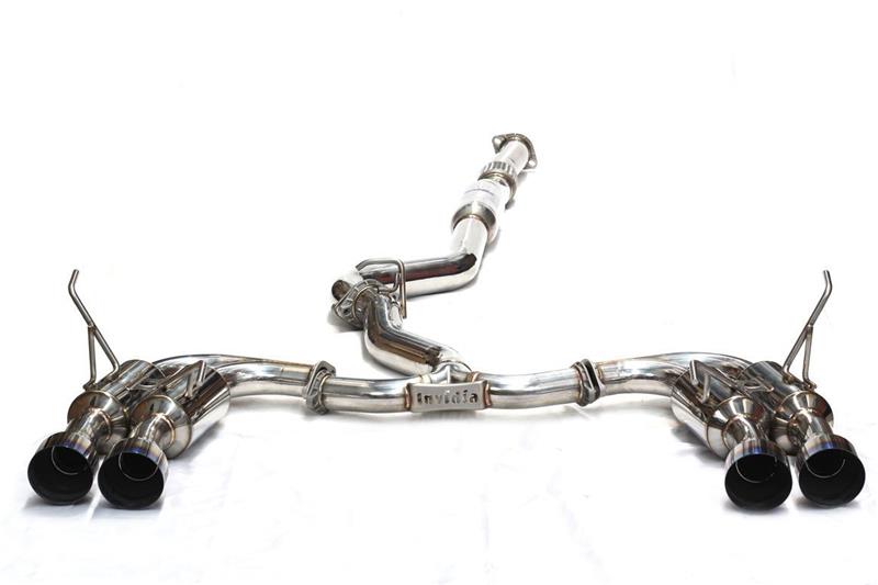 Invidia 2017 Honda Civic Type-R Gemini/R400 Full 76mm Exhaust w/Front Pipe and Titanium Tips
