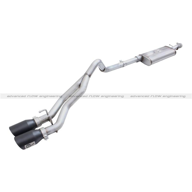 aFe Rebel Series CB 3in Middle Side Exit SS Exht w/Polish Tips 15-17 Chevy Colorado / GMC Canyon