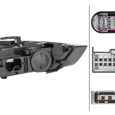 Hella 2015-2018 Audi Q3 Bi-Xenon Headlight Assembly
