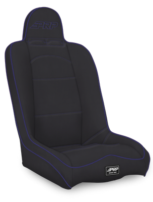 PRP Daily Driver High Back Suspension Seat- Black/Purple Vinyl