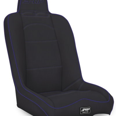 PRP Daily Driver High Back Suspension Seat- Black/Purple Vinyl