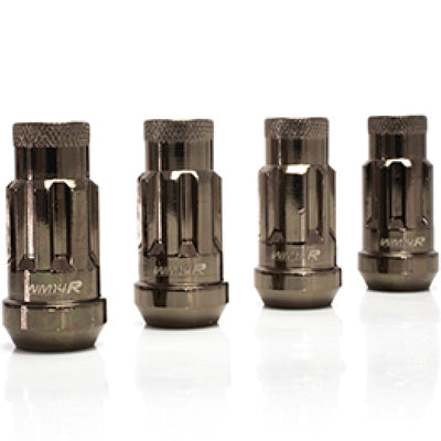 Wheel Mate WM14R 14x1.50 Wheel Locks Titanium Chrome 4 PCS