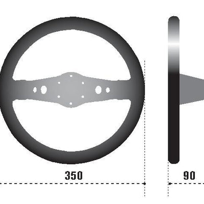 Sparco Steering Wheel 215 Suede Black